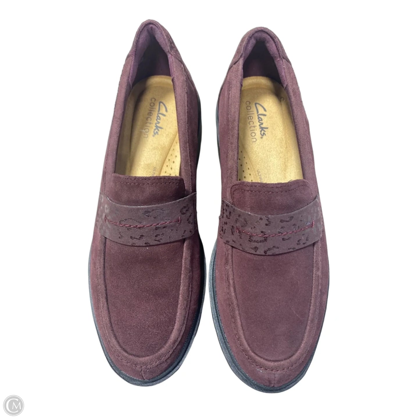 Shoes Flats By Clarks In Red, Size: 8