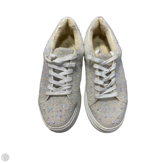Shoes Sneakers By Betsey Johnson In White, Size: 8