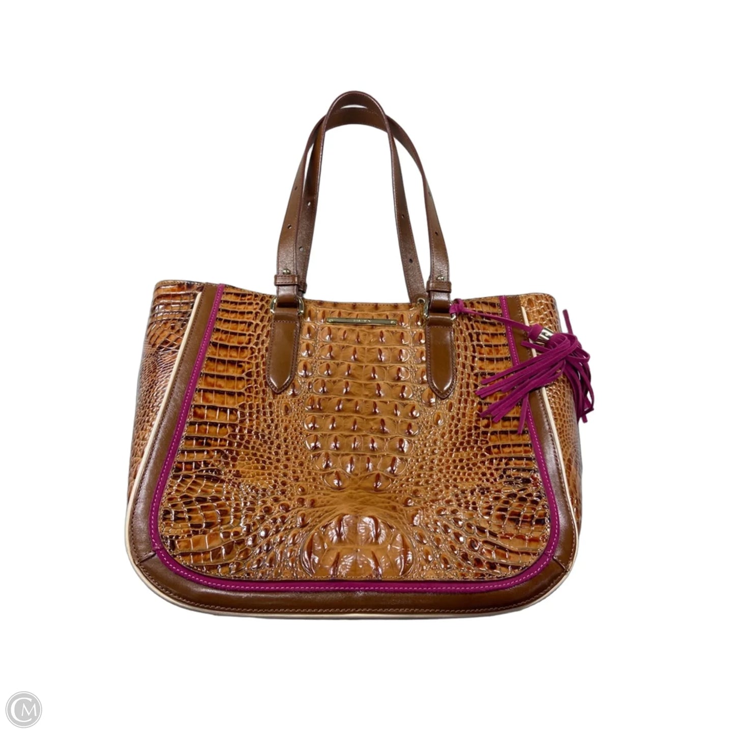 Handbag Designer By Brahmin, Size: Large