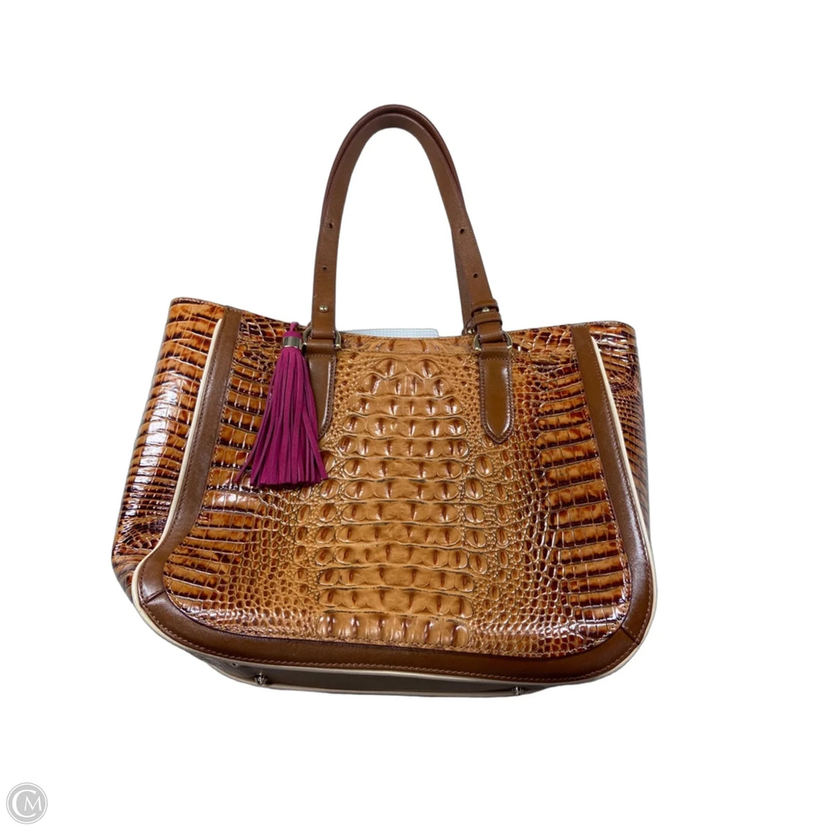 Handbag Designer By Brahmin, Size: Large