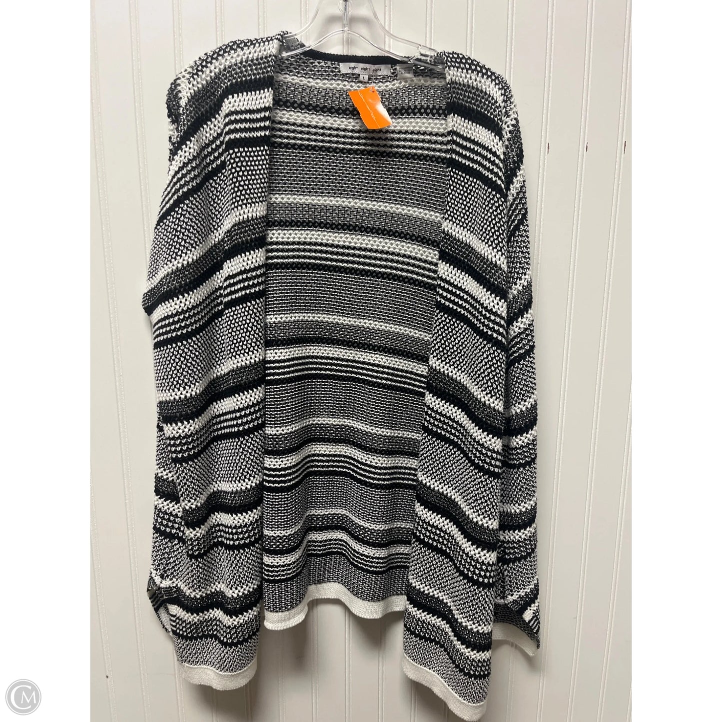 Cardigan By Eileen And Co In Black & White, Size: L