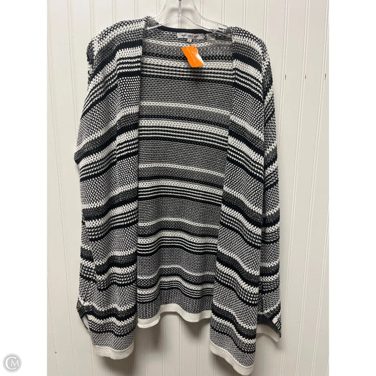 Cardigan By Eileen And Co In Black & White, Size: L