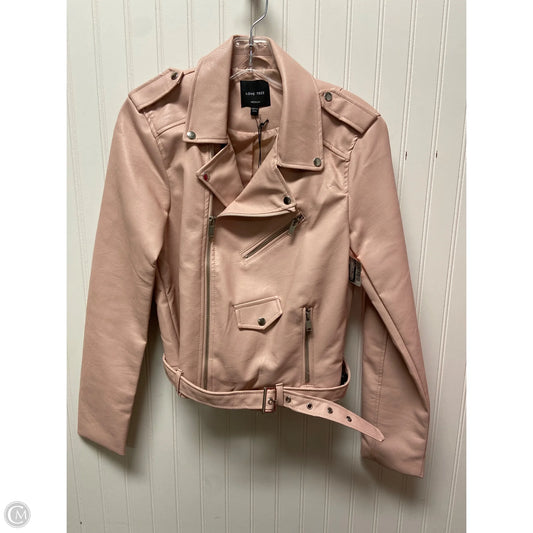 Jacket Moto By Love Tree In Pink, Size: M