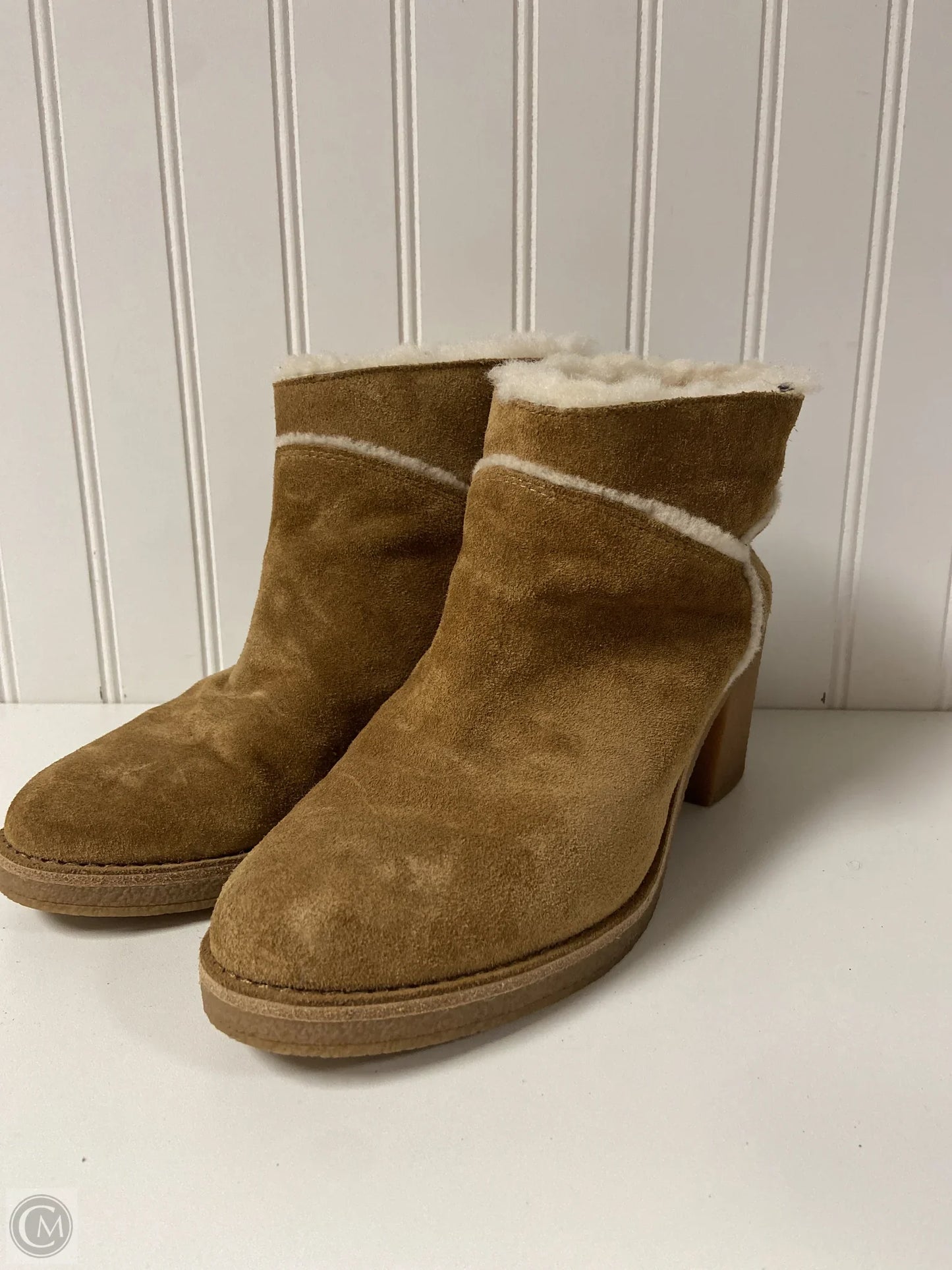 Boots Designer By Ugg In Tan, Size: 8.5