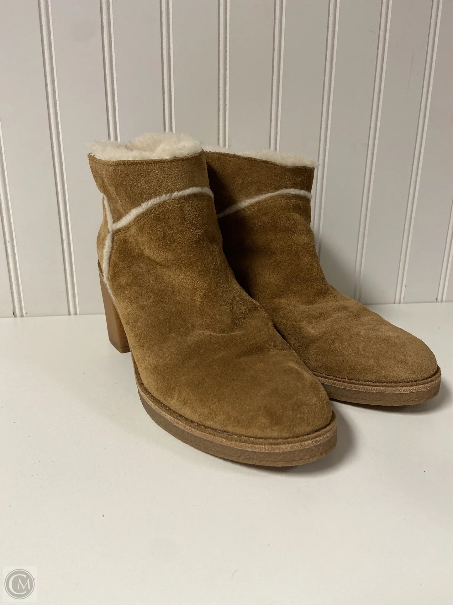 Boots Designer By Ugg In Tan, Size: 8.5