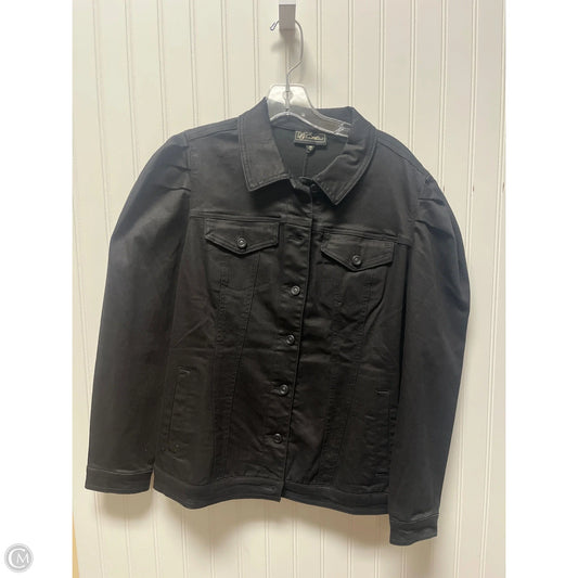 Jacket Denim By Clothes Mentor In Black, Size: M