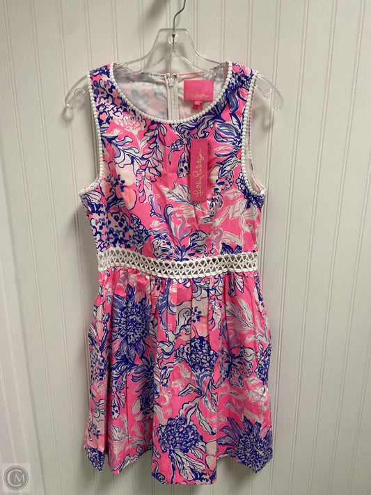 Dress Designer By Lilly Pulitzer In Blue & Pink, Size: 8