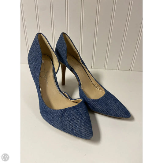 Shoes Heels Stiletto By Jessica Simpson In Blue, Size: 7