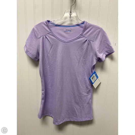 Athletic Top Short Sleeve By Columbia In Purple, Size: Xs
