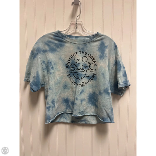 Top Short Sleeve By Clothes Mentor In Blue, Size: M