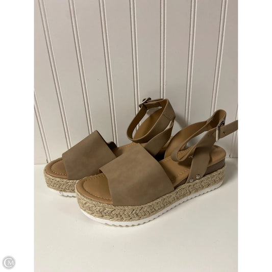 Shoes Heels Platform By Aldo In Tan, Size: 9