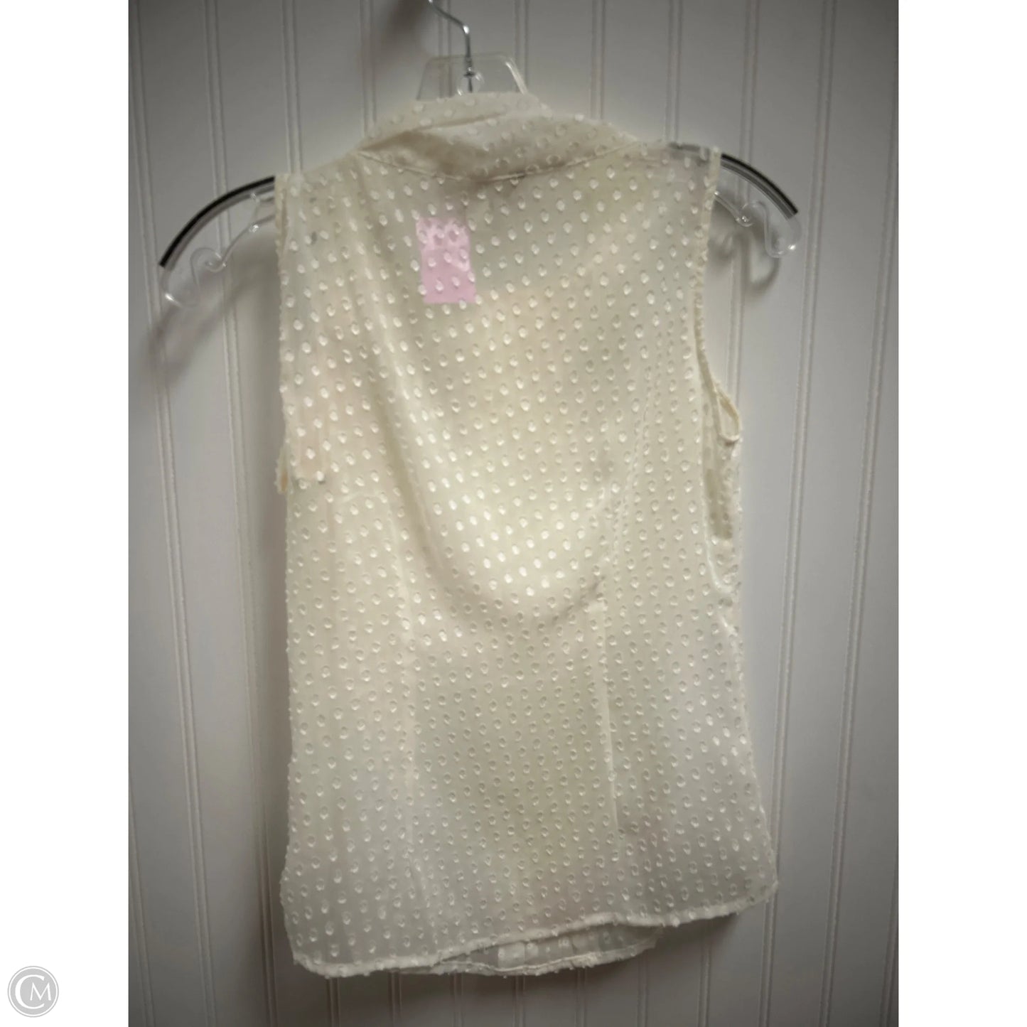 Top Sleeveless By Banana Republic In Cream, Size: Xs
