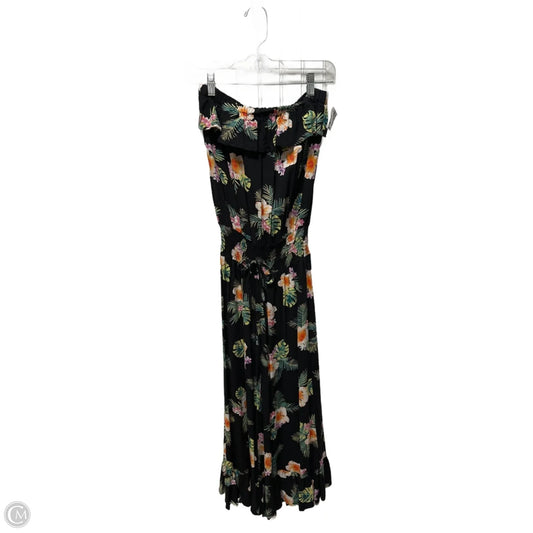 Jumpsuit By Clothes Mentor In Tropical Print, Size: S