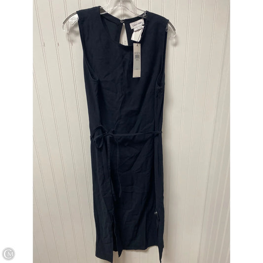 Dress Casual Midi By Calvin Klein In Black, Size: L