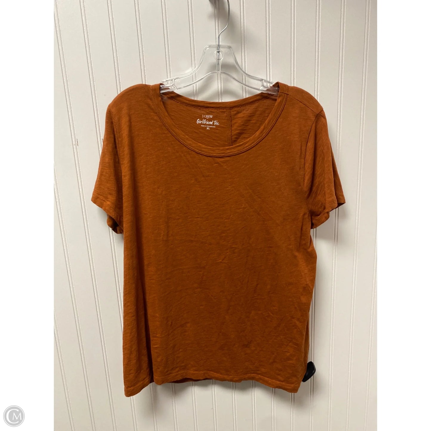 Top Short Sleeve By J. Crew In Orange, Size: Xl