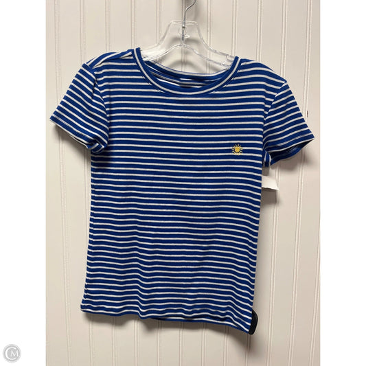 Top Short Sleeve By Loft In Striped Pattern, Size: S
