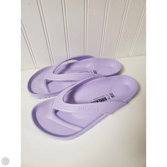 Sandals Flats By Birkenstock In Purple, Size: 7.5