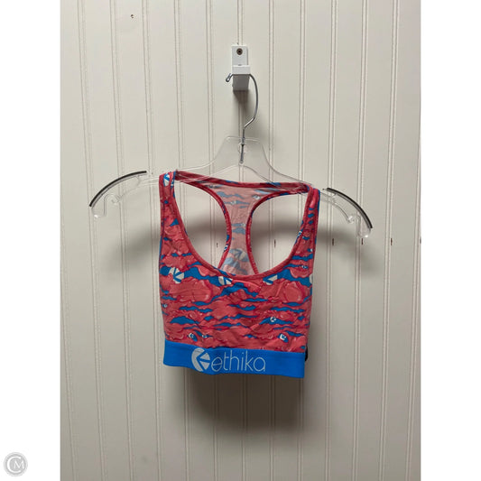 Athletic Bra By Clothes Mentor In Blue & Pink, Size: M