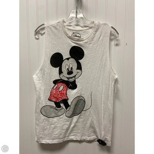 Top Sleeveless By Disney Store In White, Size: M