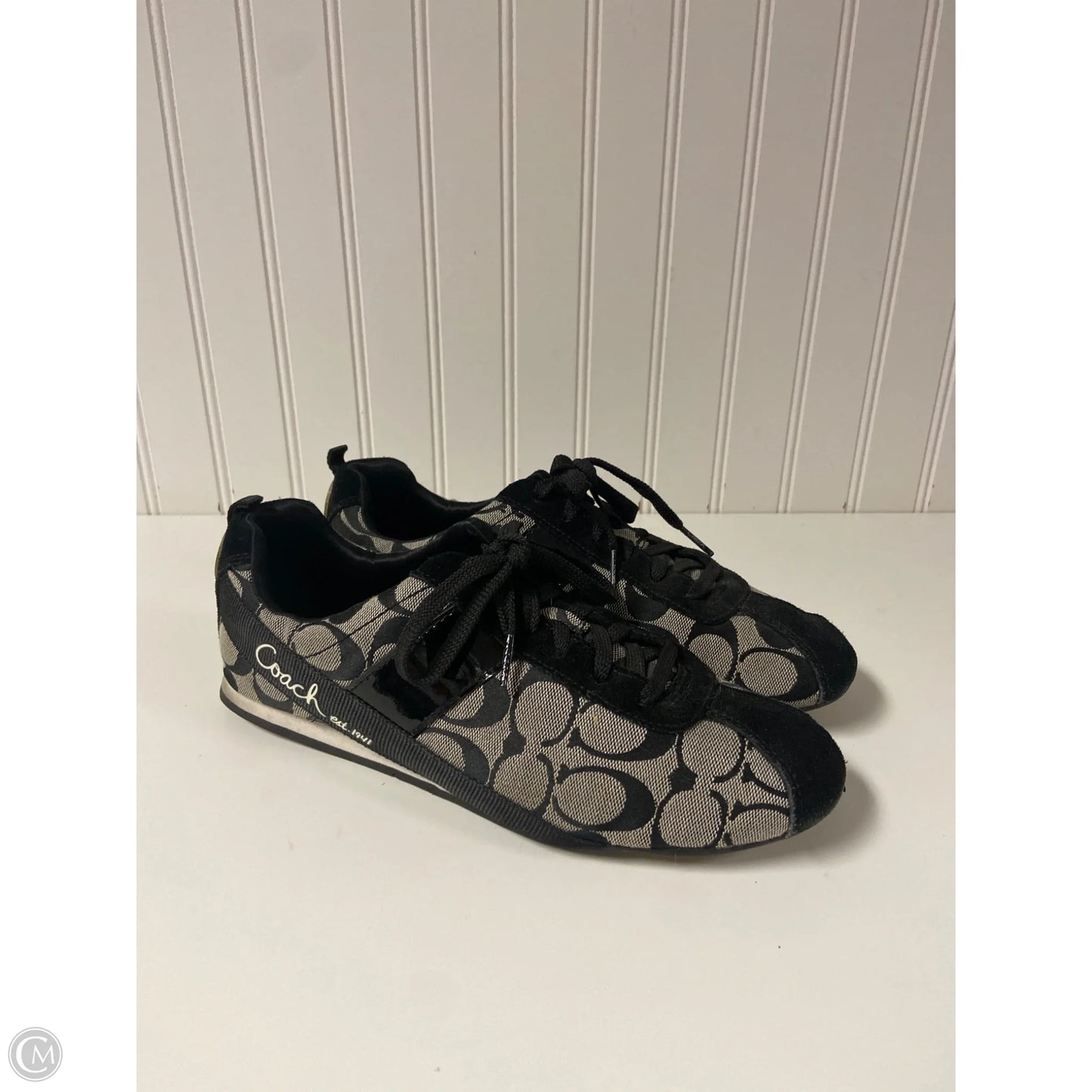 Shoes Designer By Coach In Black, Size: 9