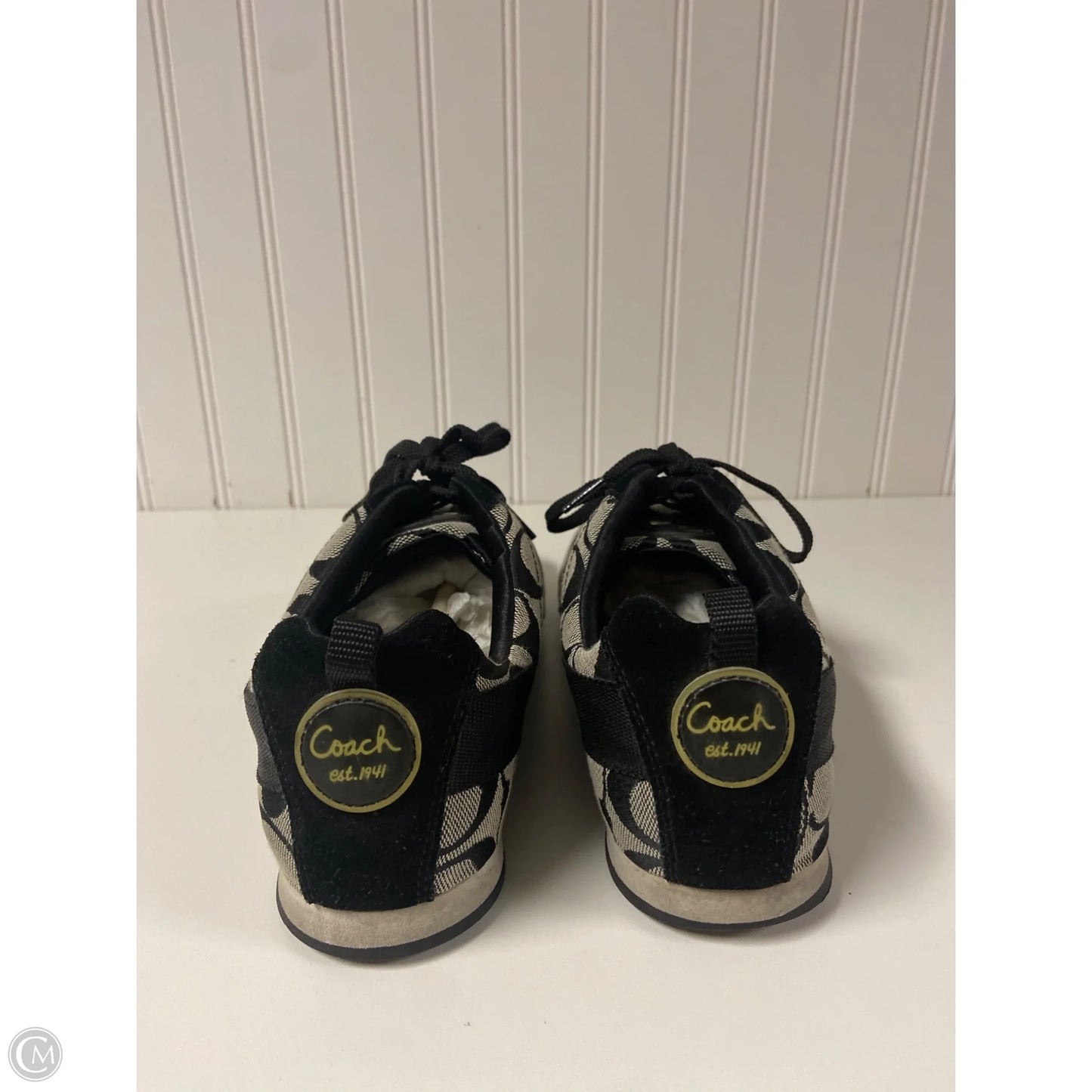 Shoes Designer By Coach In Black, Size: 9