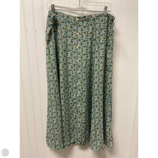 Skirt Midi By Max Studio In Green, Size: Xl