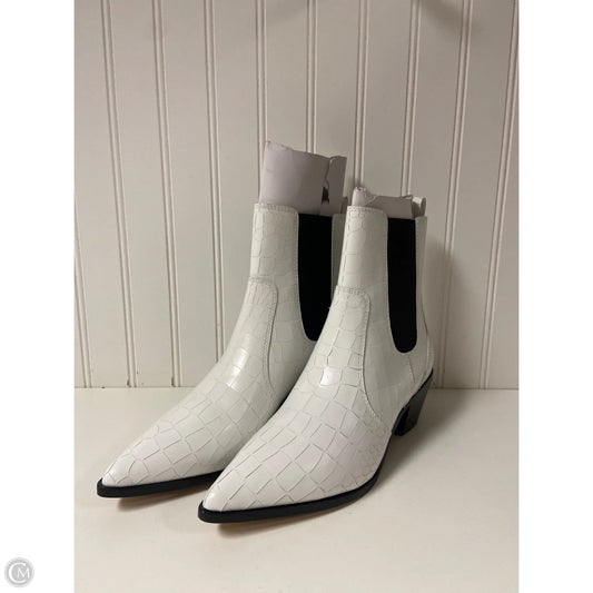 Boots Leather By Paige In White, Size: 8.5