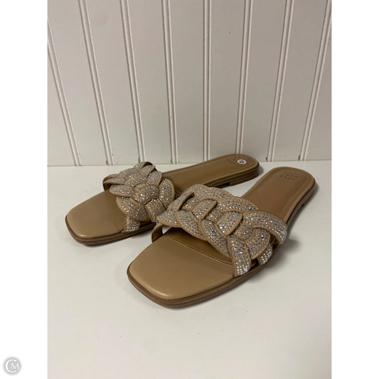 Sandals Flats By A New Day In Beige, Size: 10