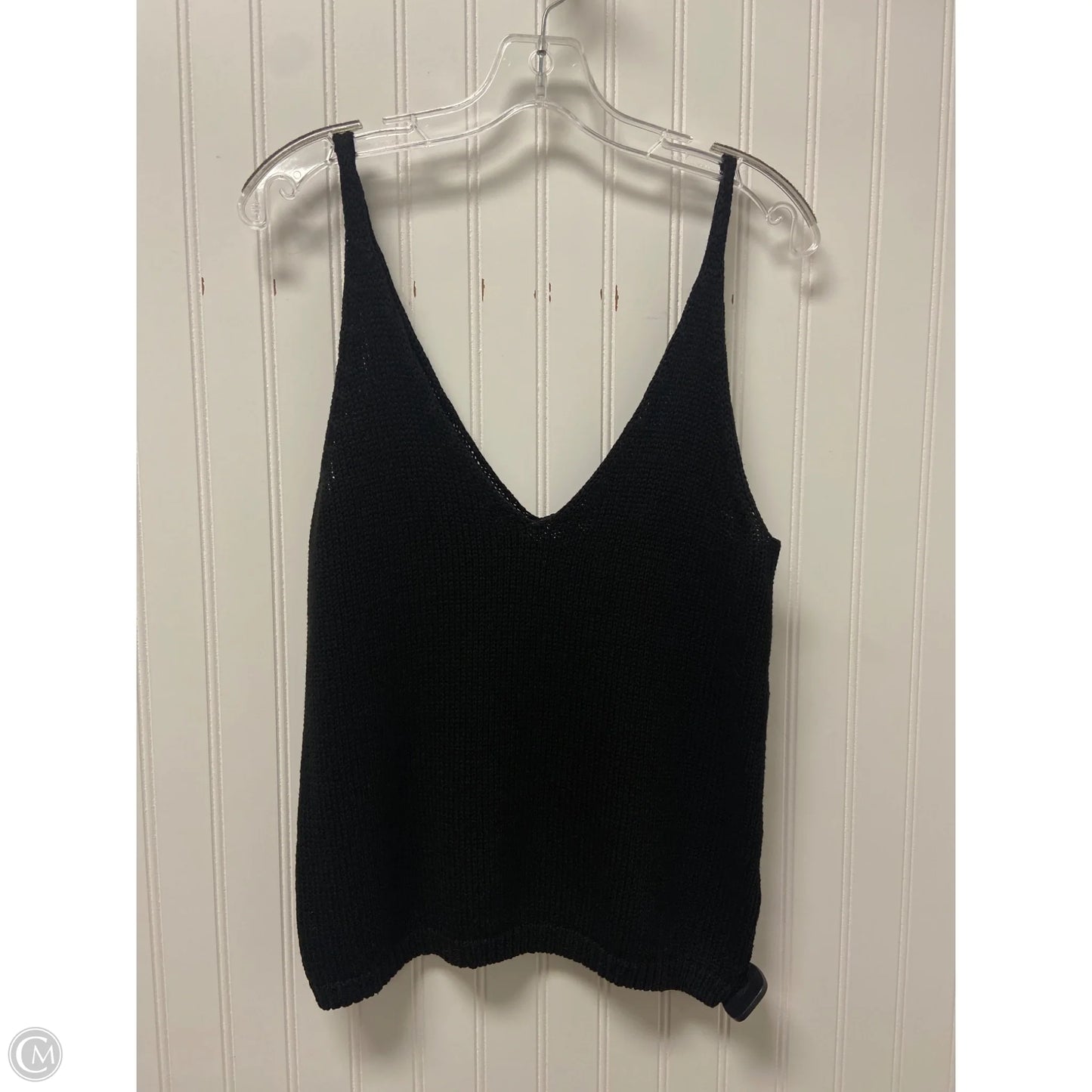Top Sleeveless By H&m In Black, Size: S
