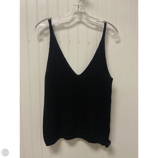 Top Sleeveless By H&m In Black, Size: S