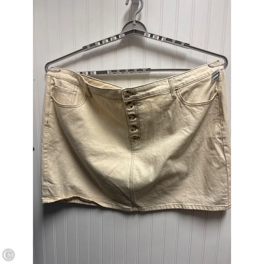 Skirt Midi By Torrid In Cream, Size: 4x