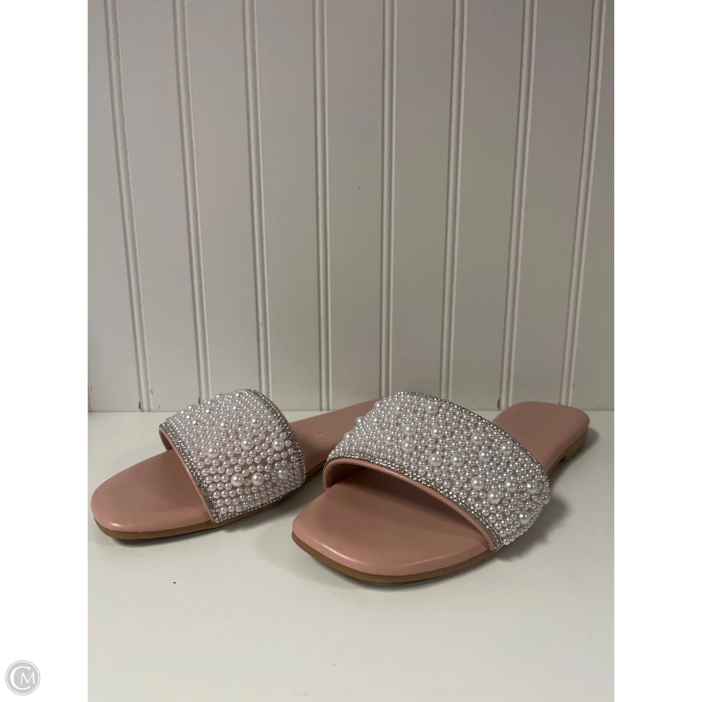 Sandals Flats By Top Moda In Pink, Size: 8