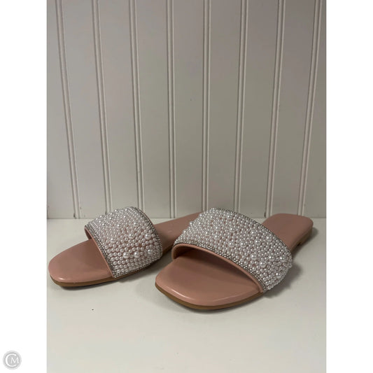 Sandals Flats By Top Moda In Pink, Size: 8