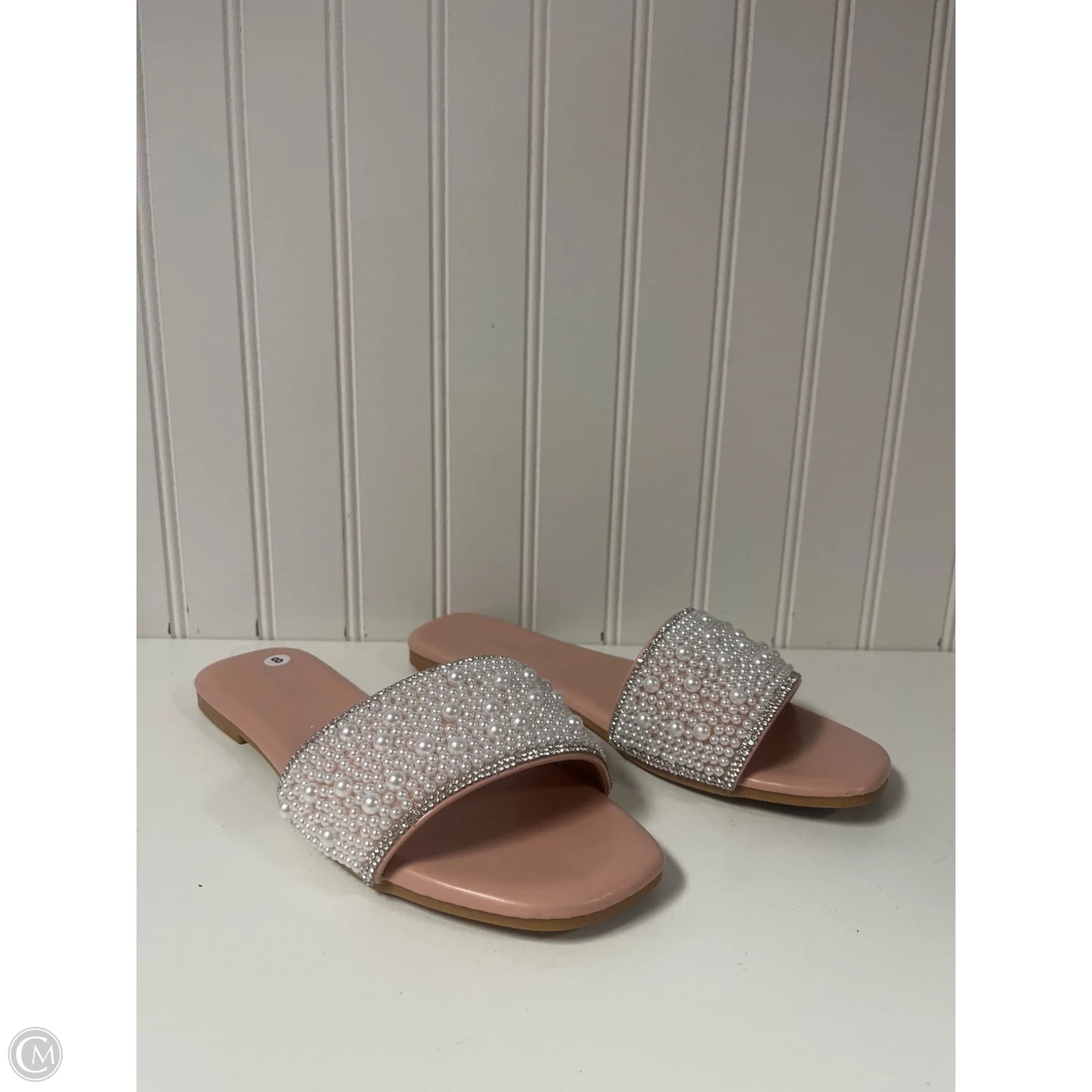 Sandals Flats By Top Moda In Pink, Size: 8