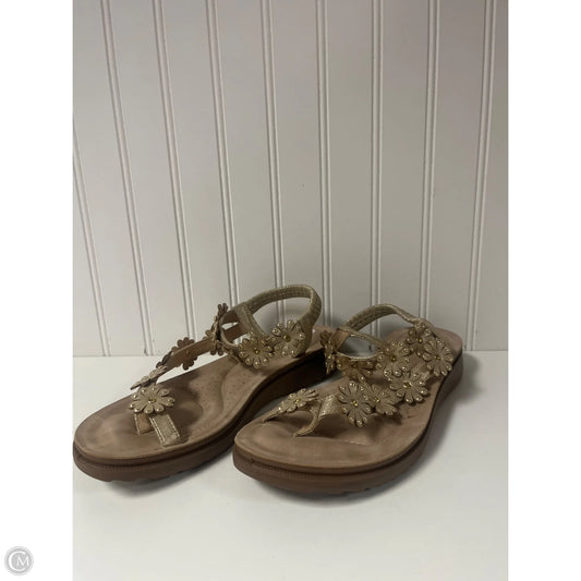 Sandals Flats By Annie In Tan, Size: 10