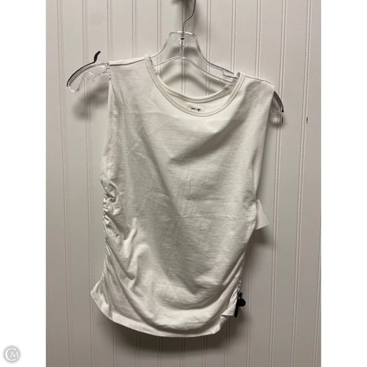 Top Sleeveless By Loft In White, Size: M