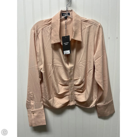 Top Long Sleeve By Express In Pink, Size: M