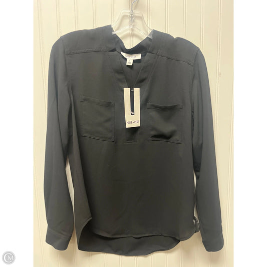 Top Long Sleeve By Nine West In Black, Size: S