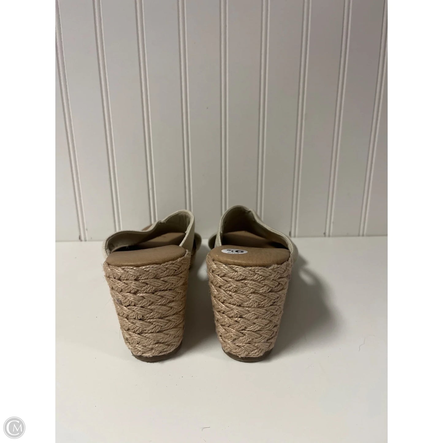 Sandals Heels Wedge By Tommy Bahama In Beige, Size: 9.5