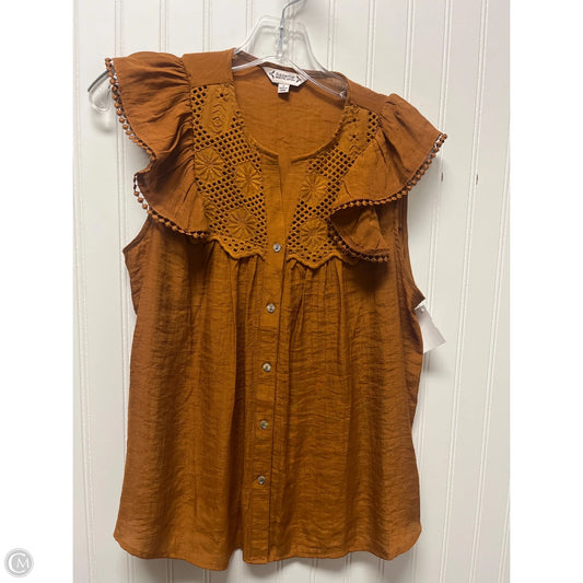 Top Sleeveless By Nanette Lepore In Orange, Size: S