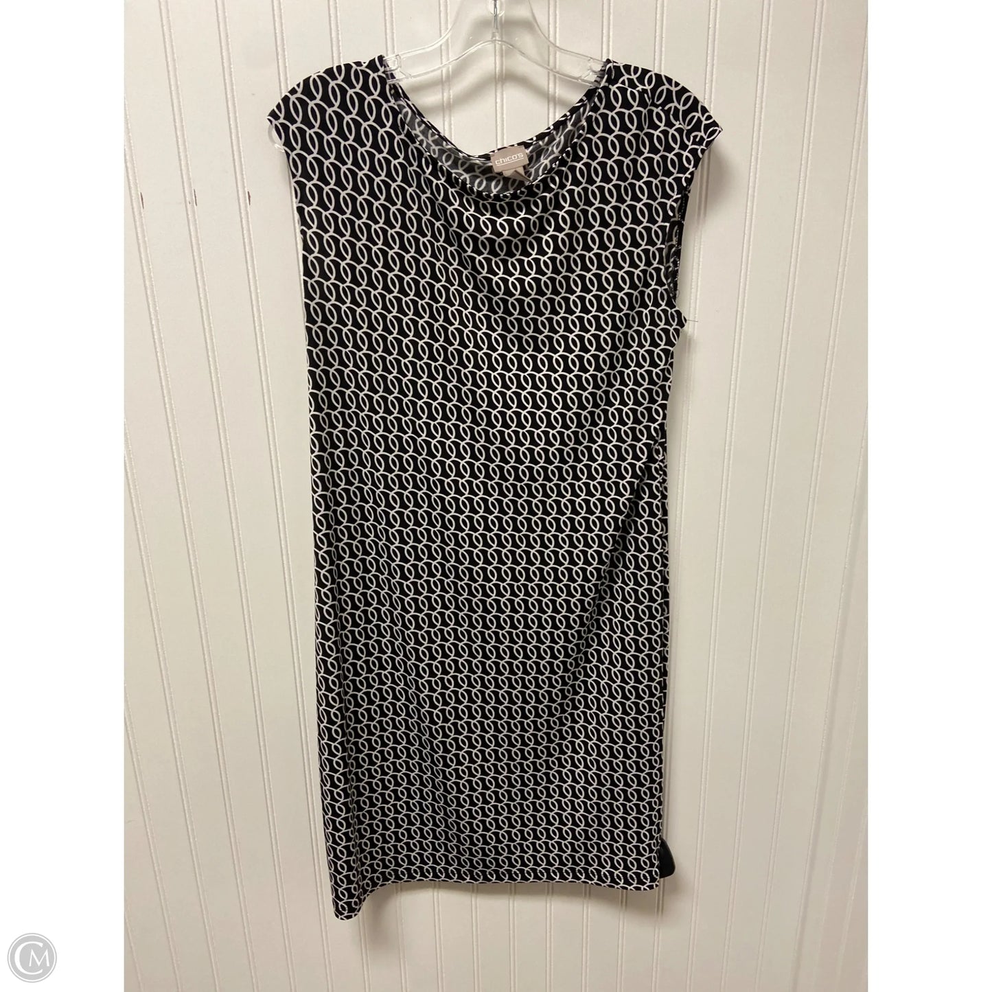 Dress Casual Short By Chicos In Black & White, Size: M