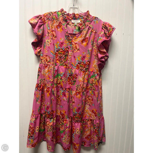 Dress Casual Midi By Umgee In Pink, Size: 1x