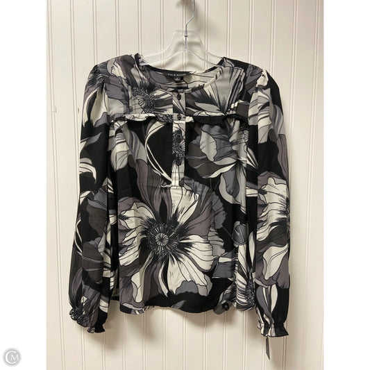 Top Long Sleeve By Zac And Rachel In Black, Size: S