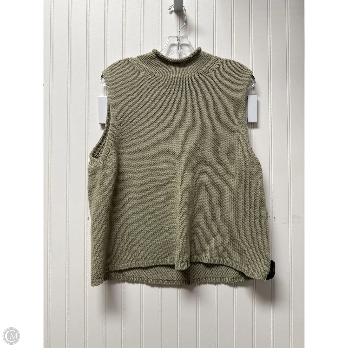 Vest Sweater By Eddie Bauer In Green, Size: L