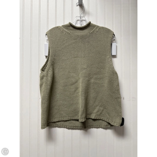 Vest Sweater By Eddie Bauer In Green, Size: L