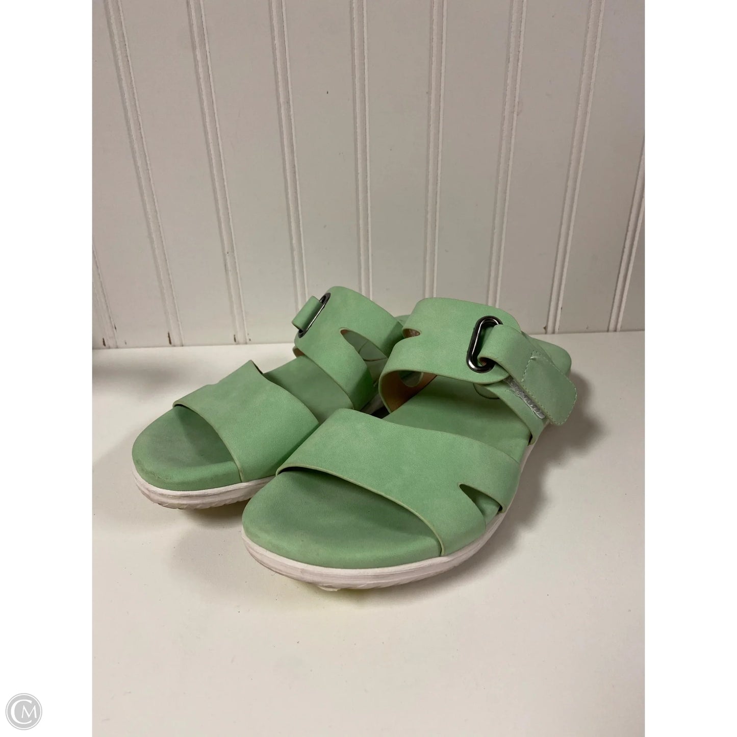 Sandals Flats By White Mountain In Green, Size: 6.5