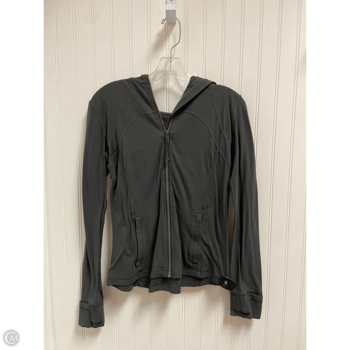 Athletic Jacket By Lululemon In Grey, Size: M
