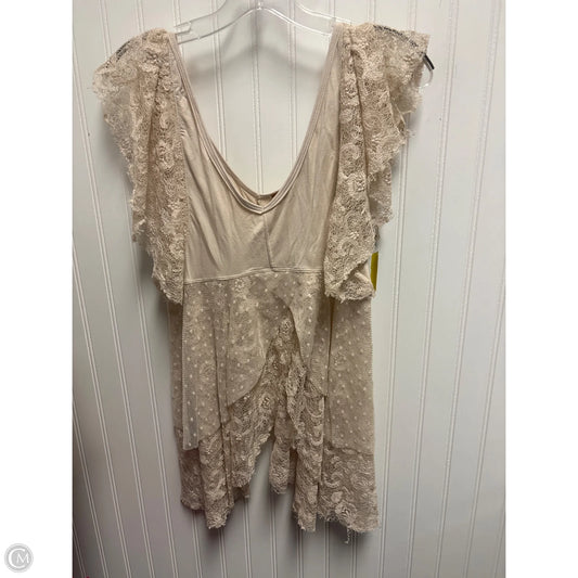 Top Short Sleeve By Free People In Beige, Size: S