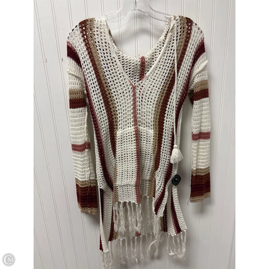Swimwear Cover-up By Clothes Mentor In Red & White, Size: M