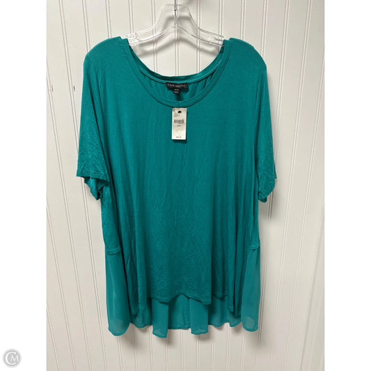 Top Short Sleeve By Lane Bryant In Green, Size: 3x